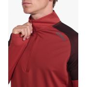 2XU - bluza - Light Speed - 1/2 - Zip Chilli - Oil Black Reflective