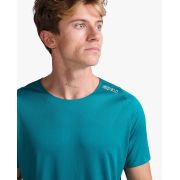 2XU - tricou tehnic - Light Speed Tee - Jade - Glacier Reflective