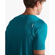 2XU - tricou tehnic - Light Speed Tee - Jade - Glacier Reflective