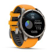 Garmin fenix 8 AMOLED Sapphire 47mm - smartwatch premium GPS argintiu Titanium