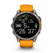Garmin fenix 8 AMOLED Sapphire 47mm - smartwatch premium GPS argintiu Titanium