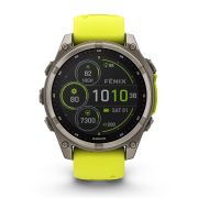 Garmin fenix 8 SOLAR Sapphire 47mm - smartwatch premium GPS argintiu Titanium