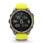 Garmin fenix 8 SOLAR Sapphire 47mm - smartwatch premium GPS argintiu Titanium
