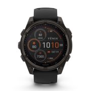 Garmin fenix 8 SOLAR Sapphire 47mm - smartwatch premium GPS negru Titanium DLC