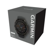 Garmin fenix 8 SOLAR Sapphire 47mm - smartwatch premium GPS negru Titanium DLC