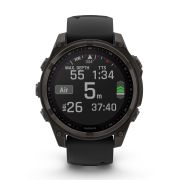 Garmin fenix 8 SOLAR Sapphire 47mm - smartwatch premium GPS negru Titanium DLC
