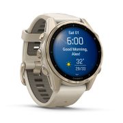 Garmin fenix 8 AMOLED Sapphire 43mm - smartwatch premium GPS soft gold Titanium