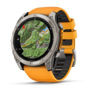 Garmin fenix 8 AMOLED Sapphire 51mm - smartwatch premium GPS argintiu Titanium