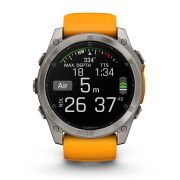 Garmin fenix 8 AMOLED Sapphire 51mm - smartwatch premium GPS argintiu Titanium