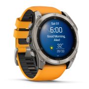 Garmin fenix 8 AMOLED Sapphire 51mm - smartwatch premium GPS argintiu Titanium