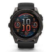 Garmin fenix 8 AMOLED Sapphire 51mm - smartwatch premium GPS negru Titanium DLC