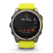 Garmin fenix 8 SOLAR Sapphire 51mm - smartwatch premium GPS argintiu Titanium