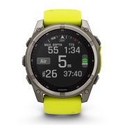Garmin fenix 8 SOLAR Sapphire 51mm - smartwatch premium GPS argintiu Titanium