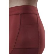 CEP - colanti de alergare - Run compression Tights 3.0 W - Rosu Inchis I Petrol