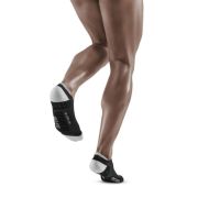 CEP - sosete compresie scurte - UltraLight no show Socks - Black I Light Grey