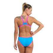 Arena - costum inot femei intreg - One Biglogo - Turquoise | Fluo Pink