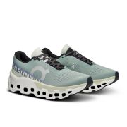 On Cloudmonster 2 - pantofi alergare pentru femei - gri mineral albastru verde deschis aloe