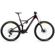 Orbea RISE M10 Wine Red Carbon View - Titanium (Gloss) - măsura S - bicicletă electrică eMTB Trail