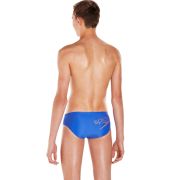 Speedo - costum inot baieti - slip - Essential logo - Albastru| Portocaliu