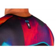 Z3R0D - Costum triatlon cu maneca scurta barbati START TTSUIT trisuit - negru albastru rosu new wave