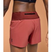 On - pantaloni scurti alergare pentru femei Running Shorts - maro rubin roscat