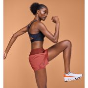 On - pantaloni scurti alergare pentru femei Running Shorts - maro rubin roscat