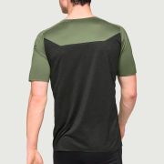 On Cloud - tricou tehnic maneca scurta pentru barbati Performance-T - verde inchis Taiga negru