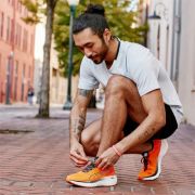 Puma - pantofi alergare pentru barbati ForeverRun NITRO - portocaliu Ultra alb negru