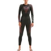 2XU - costum neopren P:1 Propel Wetsuit pentru femei - negru-roz-portocaliu