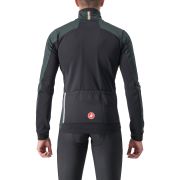 Castelli - Jacheta ciclism vreme rece sau iarna, Entrata Jacket - verde inchis rover galben fluo