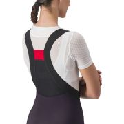 Castelli - Pantaloni lungi ciclism cu bretele iarna si vreme rece pentru femei Sorpasso Ros W bibtight - mov inchis gri reflex