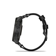 Garmin - Tactix 7 AMOLED Sapphire ceas multisport cu GPS - ramă neagră Titanium DLC și curea din silicon neagră + nailon