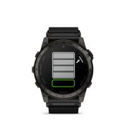 Garmin - Tactix 7 AMOLED Sapphire ceas multisport cu GPS - ramă neagră Titanium DLC și curea din silicon neagră + nailon