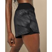 On - pantaloni scurti pentru femei Running W Shorts Lumos - negru reflectorizant