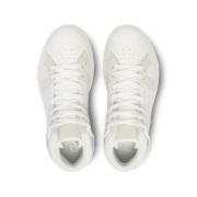On The ROGER Clubhouse Mid- pantofi sport pentru femei - alb maro deschis nisip