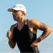 Orca - costum triathlon pentru barbati fara maneci Athlex race SL triSuit - negru alb