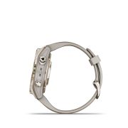 Garmin - epix Pro 42mm Gen 2s Sapphire smartwatch premium AMOLED - ramă Soft Gold si curea din silicon crem