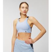 On Cloud - bustiera sport femei Performance Bra - albastru deschis stratosfera negru