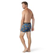 Smartwool - boxeri barbati Merino Print Boxer Brief Boxed - negru albastru galben Jaime Molina Laguna Blue Print