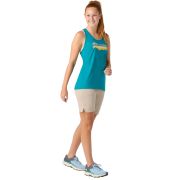 Smartwool - maiou sport femei Mountain Horizon Graphic W Tank - albastru deschis acvatic