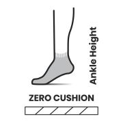 Șosete Merino alergare Smartwool Run - Ankle | Zero Cushion - Black