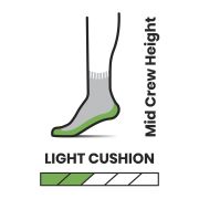 Smartwool - sosete sport femei Hike Stitch Stripe Light Cushion Mid Crew socks - alb maro Natural galben