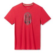Smartwool - tricou sport unisex maneca scurta Mountain Trail Graphic Short Sleeve Tee - rosu Rhythmic