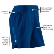 CEP - Pantaloni scurti alergare pentru barbati Run Loose Fit Shorts - albastru