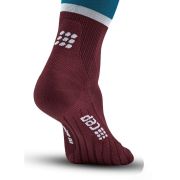 CEP - Sosete de compresie gamba barbati The Run Compression Socks Tall - albastru petrol rosu inchis