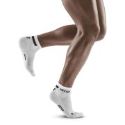 CEP - sosete compresie scurte barbati The Run Socks Low Cut - alb negru