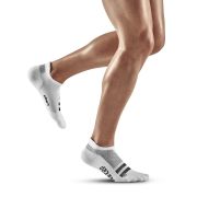 CEP - sosete compresie scurte barbati Training Compression Socks No Show - alb negru