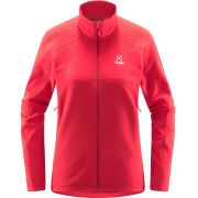 Haglofs - Jacheta subtire fleece femei Buteo Mid - rosu aprins