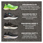 Saucony - pantofi alergare pentru femei Endorphin Shift 3 - portocaliu zgura gri Bazalt
