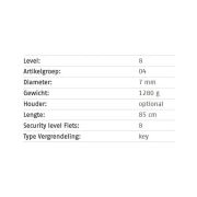 Abus - antifurt bicicleta - Ivera 7210/85 - albastru